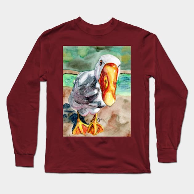 Duck? Duck? Goose? Long Sleeve T-Shirt by AlieBlackArt